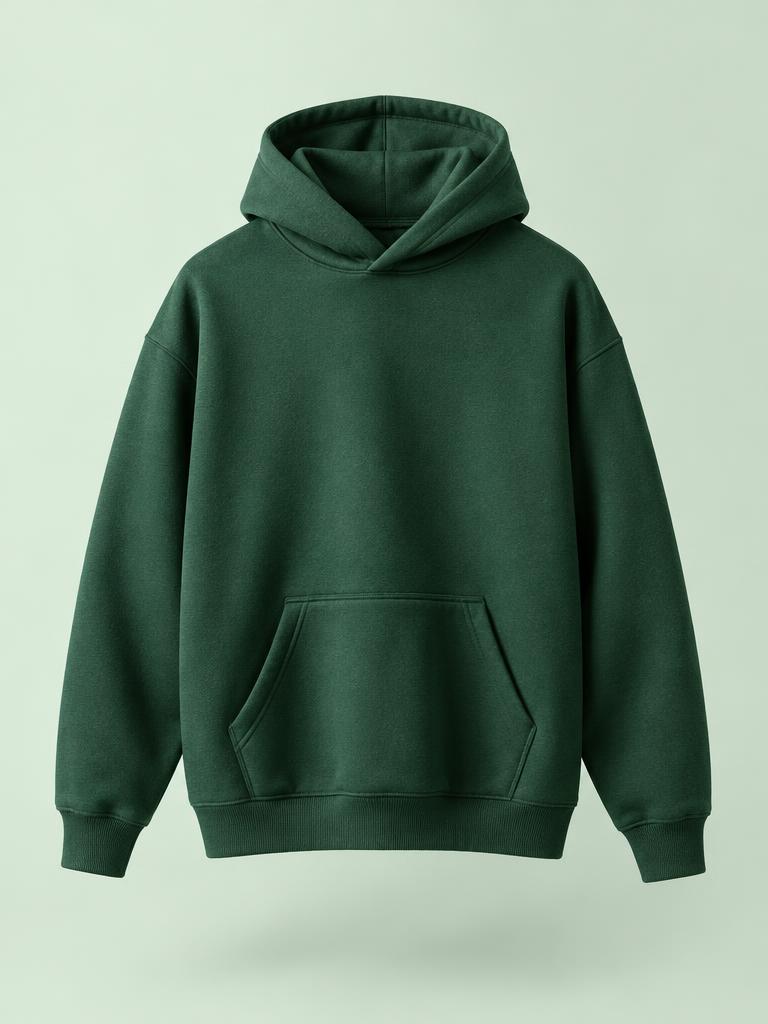 Example store product page showing a green hoodie